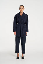 Load image into Gallery viewer, Mela Purdie Wrap Trench -BLACK