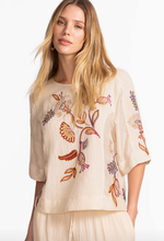 Load image into Gallery viewer, MIXED MEDIA DOLMAN BLOUSE- GINEVA