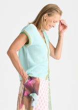 Load image into Gallery viewer, Zaket & Plover ZP8820 Crochet Trim Tank SEAMIST