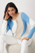 Load image into Gallery viewer, Monari Jumper with intarsia 409276