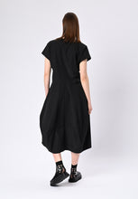Load image into Gallery viewer, The Metropolis Dimensional Dress BLACK
