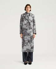 Load image into Gallery viewer, LEMONADE COAT IN PRINTED BONDED MELTON - SILVER MULTICOLOR