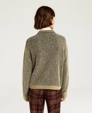 Load image into Gallery viewer, PLUM SWEATER IN JACQUARD - BLACK/GOLD