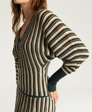 Load image into Gallery viewer, BASIL MULTISTRIPED LUREX TOP