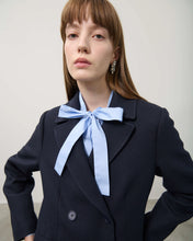 Load image into Gallery viewer, Beatrice B TRENCH COAT WITH PLEATED INSERTS-BLACK