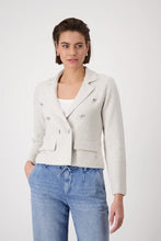 Load image into Gallery viewer, MONARI | JACKET TWEED KNIT BLAZER - WARM SAND 409479