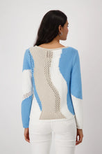 Load image into Gallery viewer, Monari Jumper with intarsia 409276