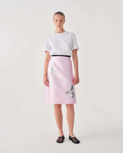 Load image into Gallery viewer, MIDI SKIRT WITH FLORAL EMBROIDERY
