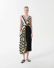 Load image into Gallery viewer, Beatrice B Pleated Dress with Geometric Print