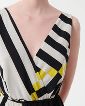 Load image into Gallery viewer, Beatrice B Pleated Dress with Geometric Print