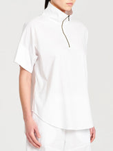 Load image into Gallery viewer, F65 8572 HALF ZIP SHIRT White