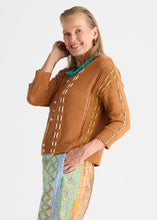 Load image into Gallery viewer, Zaket & Plover ZP8818 Thread Detail Top TOFFEE