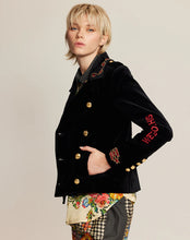 Load image into Gallery viewer, Daphne Velvet Black Jacket