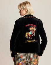 Load image into Gallery viewer, Daphne Velvet Black Jacket