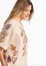 Load image into Gallery viewer, MIXED MEDIA DOLMAN BLOUSE- GINEVA