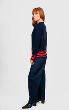 Load image into Gallery viewer, Bridge & Lord Stripe Trim Raglan Pullover