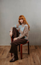 Load image into Gallery viewer, Bridge & Lord Flower Silhouette Jacquard Pullover BL6624