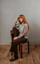 Load image into Gallery viewer, Bridge & Lord Flower Silhouette Jacquard Pullover BL6624