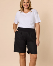 Load image into Gallery viewer, Jordan Linen Short Black