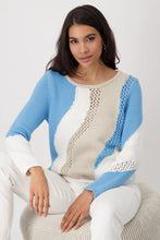Load image into Gallery viewer, Monari Jumper with intarsia 409276