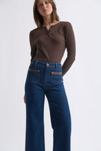 Load image into Gallery viewer, Harper Jean Leather Pocket Palisade Blue