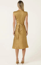 Load image into Gallery viewer, CROWN WRAP DRESS IN GOLD