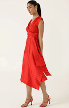 Load image into Gallery viewer, CROWN WRAP DRESS IN; RED