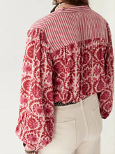 Load image into Gallery viewer, Leandra Blouse - Flamingo Grooves