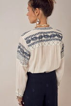 Load image into Gallery viewer, MAISON HOTEL Blanca Blouse Deep Blue