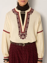 Load image into Gallery viewer, Bruna Blouse - Vineyard Bordeaux