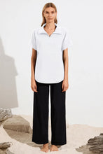 Load image into Gallery viewer, F65 8572 HALF ZIP SHIRT White