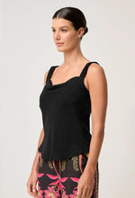 Load image into Gallery viewer, Delray Reversible Cupro Cami in Black