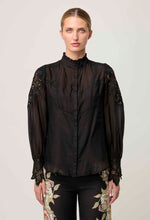 Load image into Gallery viewer, Sevilla Cotton Silk Shirt in Onyx