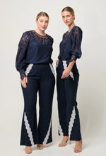 Load image into Gallery viewer, Mirador Cotton Silk Blouse in Night Sky