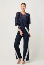 Load image into Gallery viewer, Mirador Cotton Silk Blouse in Night Sky