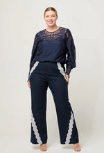 Load image into Gallery viewer, Mirador Cotton Silk Blouse in Night Sky