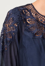 Load image into Gallery viewer, Mirador Cotton Silk Blouse in Night Sky