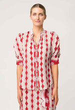 Load image into Gallery viewer, Calantha Viscose Shirt in Marrakech Ruby