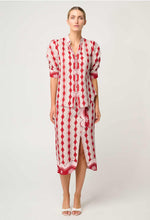 Load image into Gallery viewer, Calantha Viscose Shirt in Marrakech Ruby