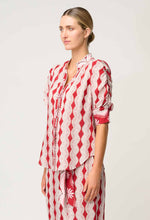 Load image into Gallery viewer, Calantha Viscose Shirt in Marrakech Ruby