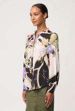 Load image into Gallery viewer, once was Harley Viscose Faille Shirt in Tangled Blossom