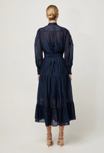 Load image into Gallery viewer, Mirador Cotton Silk Maxi Dress in Night Sky