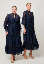 Load image into Gallery viewer, Mirador Cotton Silk Maxi Dress in Night Sky