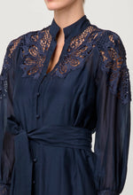 Load image into Gallery viewer, Mirador Cotton Silk Maxi Dress in Night Sky