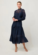 Load image into Gallery viewer, Mirador Cotton Silk Maxi Dress in Night Sky