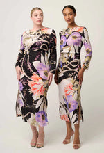 Load image into Gallery viewer, Jayden Cupro Viscose Stretch Dress in Tangled Blossom