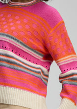 Load image into Gallery viewer, zaket and plover Stripe Pop Jumper Amaranth