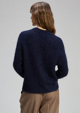 Load image into Gallery viewer, zaket and plover Alpaca Cardi Midnight