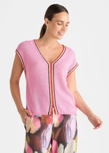 Load image into Gallery viewer, ZP8820 Zaket & Plover Crochet Trim Tank