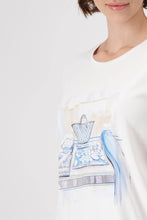 Load image into Gallery viewer, Monari 409417 Off White Round Neck T-Shirt
